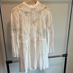 Altar'd State Lace Dress in White